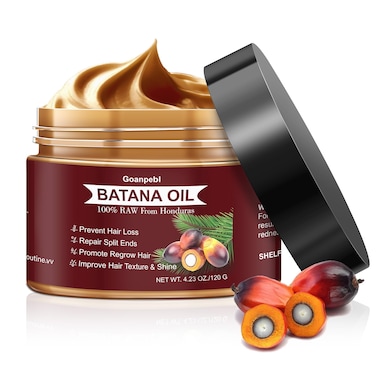 Raw Batana Oil for Hair Growth100 Pure Batana Oil Dr Sebi Batana Oil from Honduras Unrefined Promotes Hair thickness Prevents Hair Loss for Women Men 42 oz