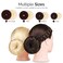 FANDAMEI Hair Donut Bun Makers Set  4 Dark Brown  4 Beige 2 ExtraLarge 2 Large 2 Medium 2 Small 5 Elastic Bands 20 Hair Pins