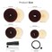 FANDAMEI Hair Donut Bun Makers Set  4 Dark Brown  4 Beige 2 ExtraLarge 2 Large 2 Medium 2 Small 5 Elastic Bands 20 Hair Pins