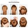 FANDAMEI Hair Donut Bun Makers Set  4 Dark Brown  4 Beige 2 ExtraLarge 2 Large 2 Medium 2 Small 5 Elastic Bands 20 Hair Pins
