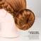 FANDAMEI Hair Donut Bun Makers Set  4 Dark Brown  4 Beige 2 ExtraLarge 2 Large 2 Medium 2 Small 5 Elastic Bands 20 Hair Pins