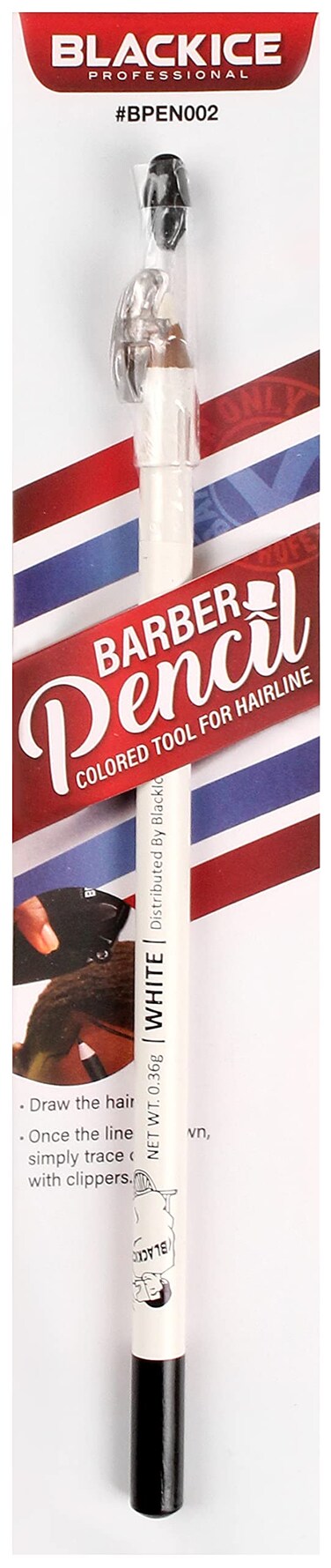 Black Ice Spray Barber Pencil White