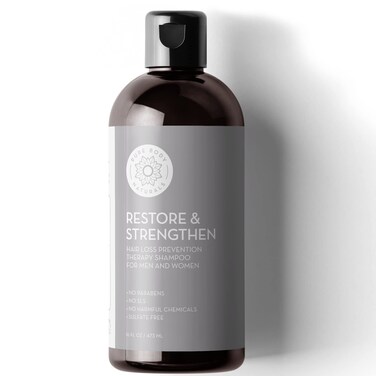 Hair Loss Shampoo to Restore and Strengthen Large 16 Ounce DHT Blocker Shampoo for Thinning Hair for Men and Women by Pure Body Naturals Label Varies