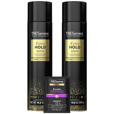 TRESemme Hair Spray Extra Hold Aerosol  2 Pack 146 Oz each AntiFrizz Humidity Spray for Hair Care Moisturizing with Hair Mask Ideal for Curly and Frizzy Hair