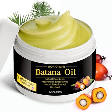 Batana Hair Growth Oil for Men  Women 100 Raw Unrefined Organic from Honduras Anti Hair Loss  Split Ends Treatment 34 FL oz