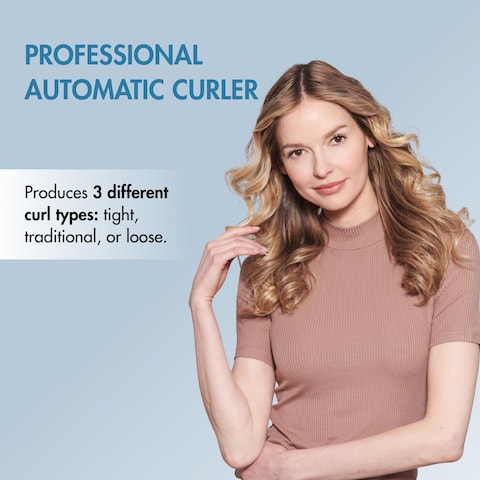 Nano Titanium Professional Hair Curler Machine Miracurl 3 in 1 Tool for Tight Loose or Wavy Curls