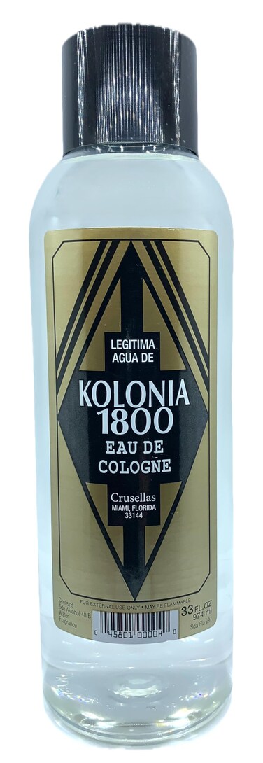 Legitima Agua de Kolonia 1800 Natural Splash Cologne 33 Fl Oz