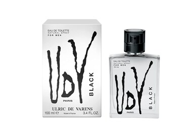 Ulric de VarensBLACK  Eau De Toilette for Men  Modern Classic Citrusy Scent  Woody Adventurous Notes of Bergamot Green Apple White Flower and Musk  Ideal For A Daily Fragrance 34 Fl Oz