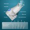 NanoSteamer Large 3in1 Nano Ionic Facial Steamer with Precise Temp Control  Humidifier  Unclogs Pores  Blackheads  Spa Quality  Bonus 5 Piece Stainless Steel Skin Kit Teal