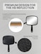 OMIRO Hand Mirror All Black Handheld Mirror with Handle 66 W x 93 L