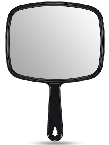 OMIRO Hand Mirror All Black Handheld Mirror with Handle 66 W x 93 L