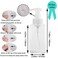 2 Pack Foaming Soap Dispenser 15oz Refillable Foam Liquid Hand Soap Empty Plastic Pump Bottle Container for Bathroom Vanities Kitchen Sink Hospital Clinic Clear 450ml