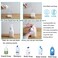 2 Pack Foaming Soap Dispenser 15oz Refillable Foam Liquid Hand Soap Empty Plastic Pump Bottle Container for Bathroom Vanities Kitchen Sink Hospital Clinic Clear 450ml