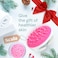 ScalaSilicone Anti Cellulite Massager Body Shower Scrubber Cellulite Remover  Improve Circulation Distribute Fat Deposits Body Massager Exfoliator Fat Roller Use with Creams and Oils  Pink