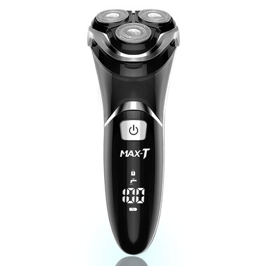 Mens Electric Shaver  MAXT Corded and Cordless Rechargeable 3D Rotary Shaver Razor for Men with Popup Sideburn Trimmer Wet and Dry with Wall Adapter 100240V