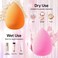 AJOKE 10 Pcs Perfect Makeup Sponge Set Blender Flawless for Liquid Multicolored Beauty Makeup Sponges