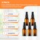 5 Pack Empty Refillable Glass Amber Pump Bottle Ideal for Lotion Cream Essential Oil Travel Small Container15ml
