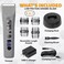 BrioBeardscape V1 Beard Trimmer for Men Hair Trimmer for Men with LowFriction Ceramic Blade Quiet Beard and Mustache Trimmer for Men Gray