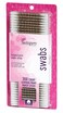 SwisspersPremium Cotton Swabs 100 Pure Cotton Tips Leopard Print Paper Sticks 300 Count Pack