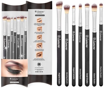 Eye Makeup Brushes Eyeshadow Brush Set  7pcs Soft Synthetic Brush Kit  For Blending Eyeshadow Eyeliner Crease Eyebrow  Long Lasting Apply Better Flawless Look Makeup