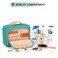 Travel Hanging Toiletry Bag for Women Cruise Ship Essentials with Jewelry Organizer Extra Large Makeup Dopp Kit Waterproof Cosmetic Bags Toiletries Kit Set with Trolley Belt Blue
