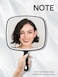 OMIRO Hand Mirror Extra Large Black Handheld Mirror with Handle 9 W x 124 L