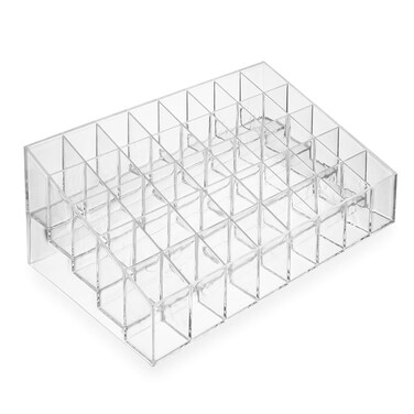 Casafield 40 Slot Acrylic Lipstick  Makeup Organizer  Cosmetic Display Case  Clear