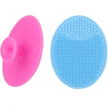 Face Scrubber2 Pack Soft Silicone Scrubbies Facial Cleansing Pad Face Exfoliator Face Scrub Face Brush Silicone Scrubby for Massage Pore Cleansing Blackhead Removing ExfoliatingCool Gift for Girl