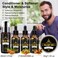 FULLLIGHT TECHMens Beard Grooming  Care Kit  Wash 3 Beard Oils Balm Comb Brush Scissors  Premium Gift Set