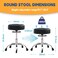 Rolling Stool Heavy Duty 400lb Super Soft Seat Cushion360 SwiveHeight AdjustabilityNo Squeaky NoisesNo Tip OverNew Upgraded Stool Salon Stool Chair Tattoo Facial Massage Spa Medical Black