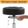 Rolling Stool Heavy Duty 400lb Super Soft Seat Cushion360 SwiveHeight AdjustabilityNo Squeaky NoisesNo Tip OverNew Upgraded Stool Salon Stool Chair Tattoo Facial Massage Spa Medical Black