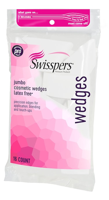 Swisspers Premium Pro Cosmetic Wedges LatexFree Makeup Wedge Jumbo Size 16 Count Bag