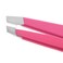 Tweezerman Stainless Steel Slant Tweezer  Eyebrow Tweezers for Women and Men Neon Pink