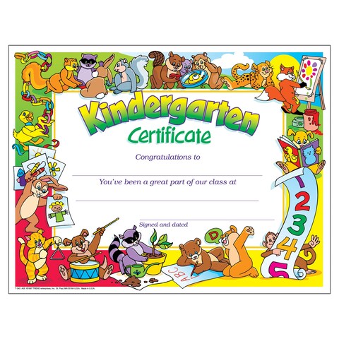 Kindergarten Certificates PKK Certificates  Diplomas