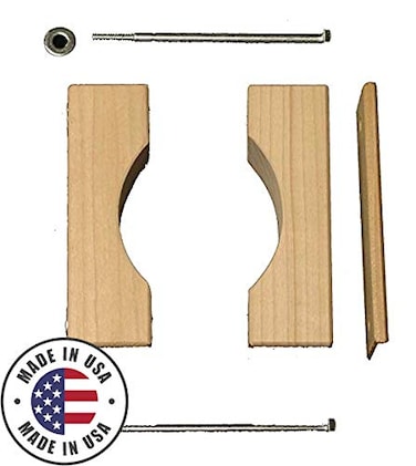 Cardinal Gates RC Round Clamp for Safety Gates  No Hole Baby Gate Banister Adapter  Wooden Baby Gate Mounting Kit  Made in the USA  1 Pack