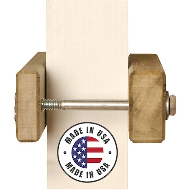 Cardinal Gates SC Square Clamp for Safety Gates  No Hole Baby Gate Banister Adapter  Wooden Baby Gate Mounting Kit  Made in the USA  1 Pack