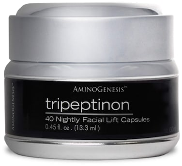 AminoGenesis Tripeptinon Cermide Age Defying Lifting and Firming Renewal Serum for Restoring Youth 40 Capsules
