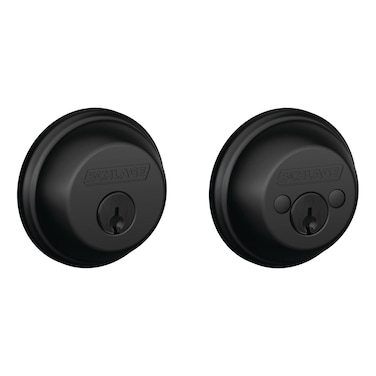 SCHLAGE B62N622 Deadbolt Keyed 2 Sides Matte Black