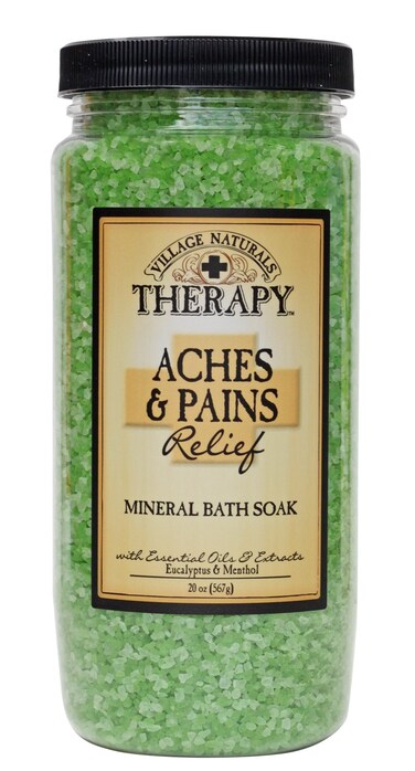 Village Naturals Therapy Aches  Pains Mineral Bath Soak 20 oz