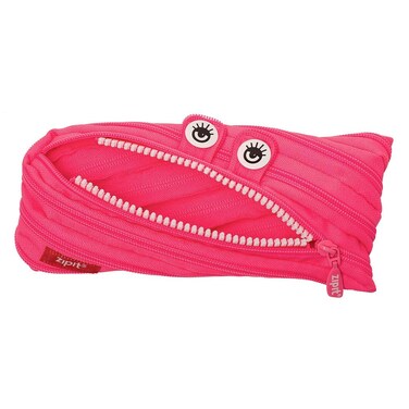 ZIPIT Monster Pencil Case for Girls  Pencil Pouch for School College and Office  Pencil Bag for Kids Pink