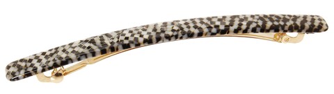 France Luxe Long  Skinny Barrette Opera Silver  Classic French Design for Everyday Wear