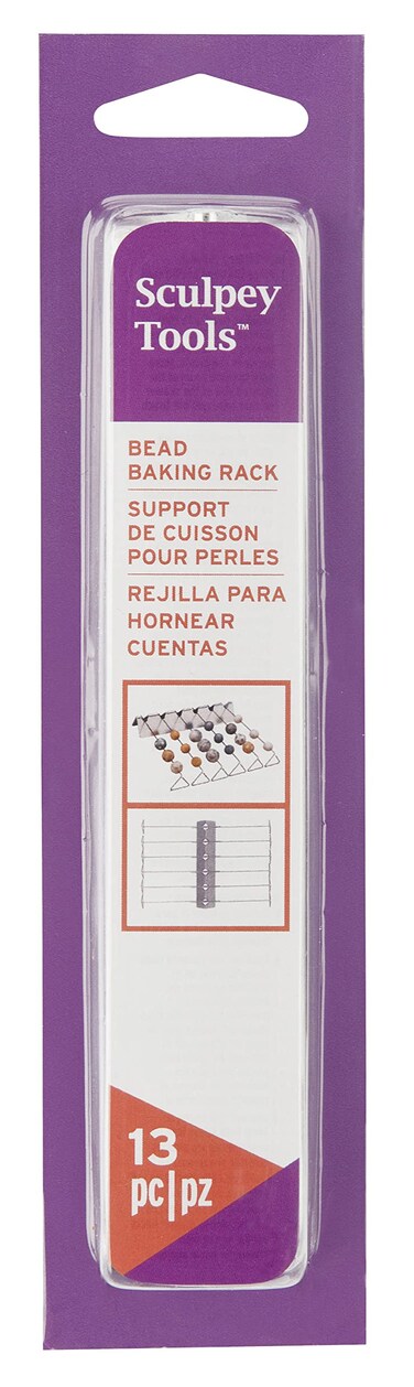 Sculpey Tools Bead Baking Rack polymer oven bake clay jewelry making tool allows you to bake multiple size beads at one time great for all skill levels