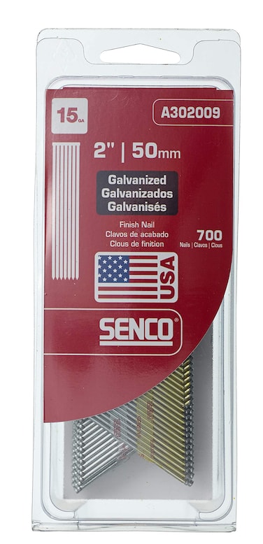 Senco A302009 15Gauge x 2Inch Electro Galvanized Finish Nail