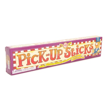 House of Marbles Pick Up Sticks Traditional Family Game with 31 Natural Wooden Pieces Classic Travel Nostalgic Game Also Known as Spillikins Jerk Straw or Mikado for Adults and Kids