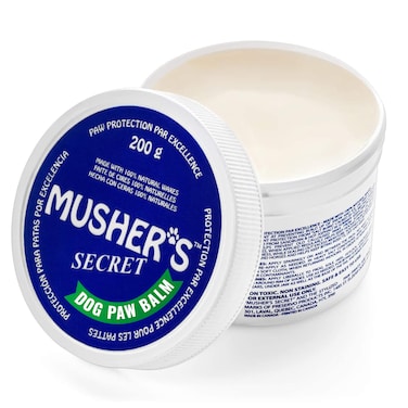 Mushers Secret Dog Paw Wax 200 g 7oz  Moisturizing Dog Paw Balm that Creates an Invisible Barrier That Protects and Heals Dry Cracked Paws  AllNatural with Vitamin E and FoodGrade Ingredients