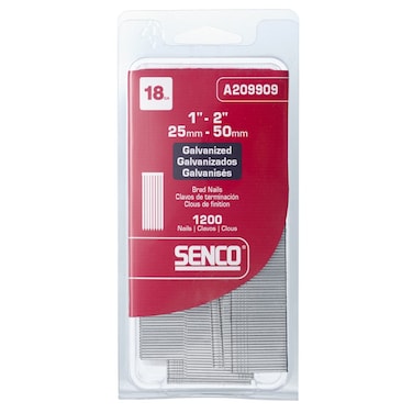Senco A209909 18Gaugeby12Inch Electro Galvanized Variety Pack Brads