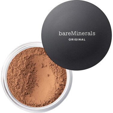bareMinerals Original Loose Powder Foundation SPF 15 Lightweight Mineral Loose Powder Foundation Makeup Buildable Coverage Talc Free Vegan Tan 19