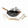 Joyce Chen 229938 Pro Chef 14 Inch 10 Piece Excalibur NonStick Wok Set