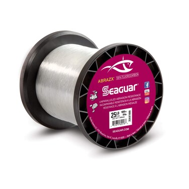 Seaguar AbrazX 100 Fluorocarbon Fishing Line 25lbs 1000yds Break StrengthLength  25AX1000