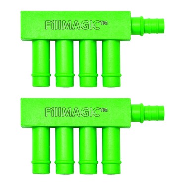 PF WaterWorks PF0554 FillMAGIC Toilet Overflow Fill Cycle Diverter Saves 12 to 112 Gallon per Flush by Optimizing Amount of Water Going to Bowl 2 Tank Pack Green